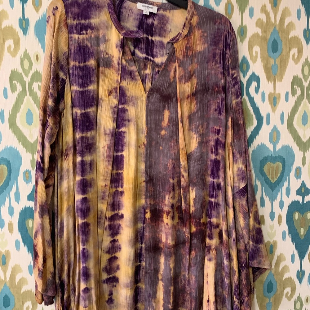 Purple and yellow umgee dress